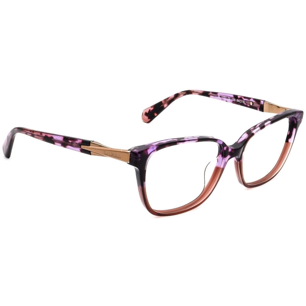 Balmain BL1053 03 Women's PURPLE TORTOISE Frame Sunglasse Eyeglass Gold Accents